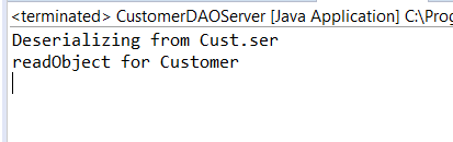 Normal serialisation of data